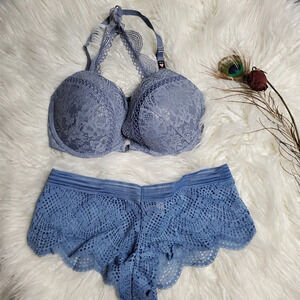 Victoria's Secret Blue Lingerie Set